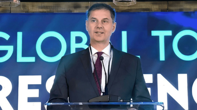 El candidato a nuevo secretario general de ONU Turismo, el griego Harry Theoharis.