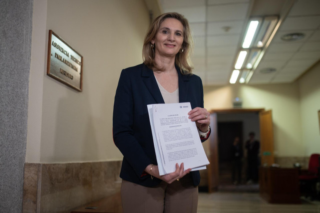 La vicesecretaria de Desarrollo Sostenible del PP, Paloma Martín, en el Senado