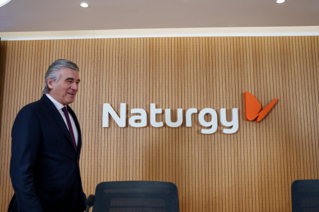 El presidente de Naturgy, Francisco Reynés, ofrece una rueda de prensa para presentar los resultados del 2024, en la sede de Naturgy, a 20 de febrero de 2025, en Madrid (España). Naturgy obtuvo un beneficio neto de 1.901 millones de euros en 2024, lo que