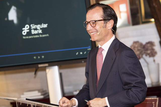 Archivo - Javier Marín, consejero delegado de Singular Bank.