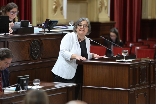 Archivo - La Diputada en el Parlamento de las Islas Baleares por Podemos, Cristina Gomez.