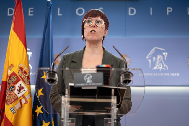 La portavoz de Compromís en el Congreso, Àgueda Micó, a 11 de febrero de 2025, en Madrid (España).