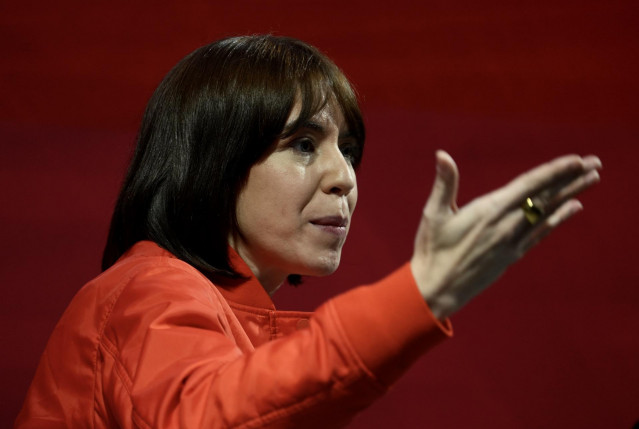 La ministra de Ciencia, Innovación y Universidades, y secretaria general del PSPV-PSOE, Diana Morant, durante el 15º Congreso del PSPV, en el Palacio de Congresos de Valencia, a 31 de enero de 2025, en Valencia, Comunidad Valenciana (España).