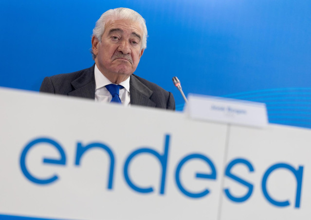 El consejero delegado de Endesa, José Bogas, durante una rueda de prensa con motivo de los resultados anuales de la compañía en el ejercicio 2024, a 27 de febrero de 2025, en Madrid (España). Endesa obtuvo un beneficio neto de 1.888 millones de euros en 2