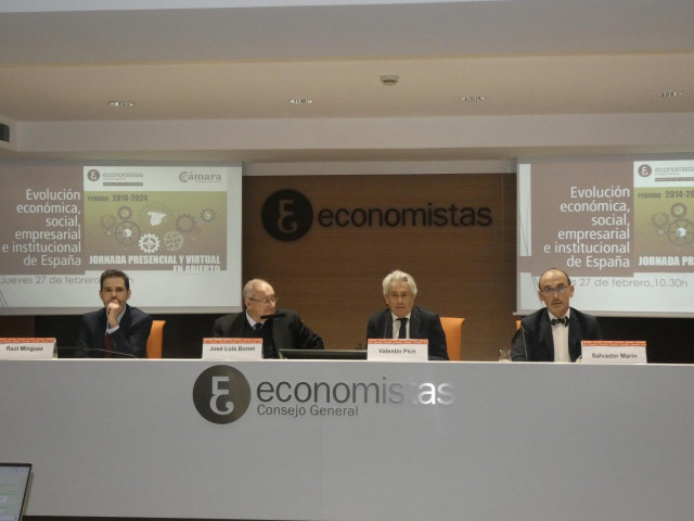 Presentación del estudio 'Evolución económica, social, empresarial e institucional de España en el período 2014-2024'.