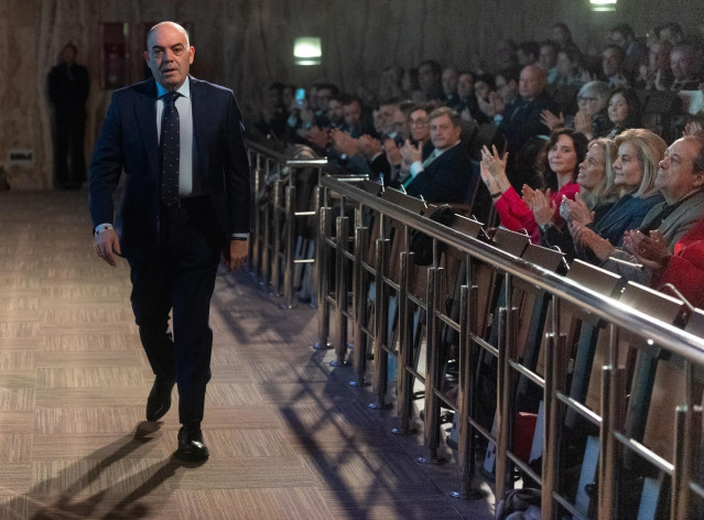 El presidente de ATA, Lorenzo Amor, inauguran el VI Foro Emprendedores y Autónomos organizado por la Federación Nacional de Trabajadores Autónomos (ATA), a 4 de marzo de 2025, en Madrid (España). El VI Foro organizado por ATA es el punto de encuentro para