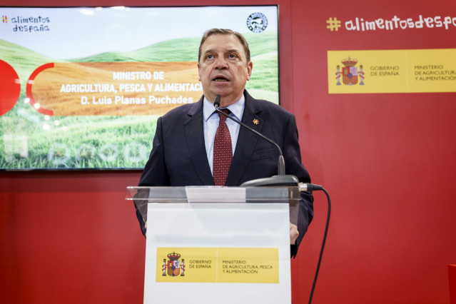 El ministro de Agricultura, Pesca y Alimentación, Luis Planas,