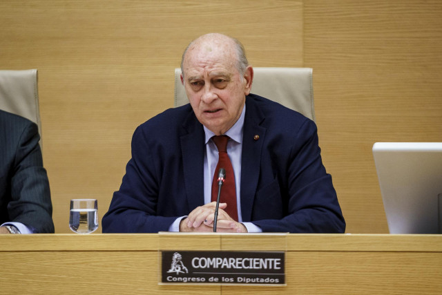 El exministro del interior, Jorge Fernández Díaz, comparece en la comisión de Investigación sobre la denominada 