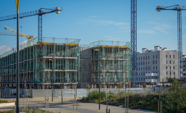 Promoción de viviendas en construcción