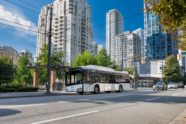 Solaris (Grupo CAF) se adjudica un contrato para el suministro de 107 trolleybus en Vancouver (Canadá) por 120 millones