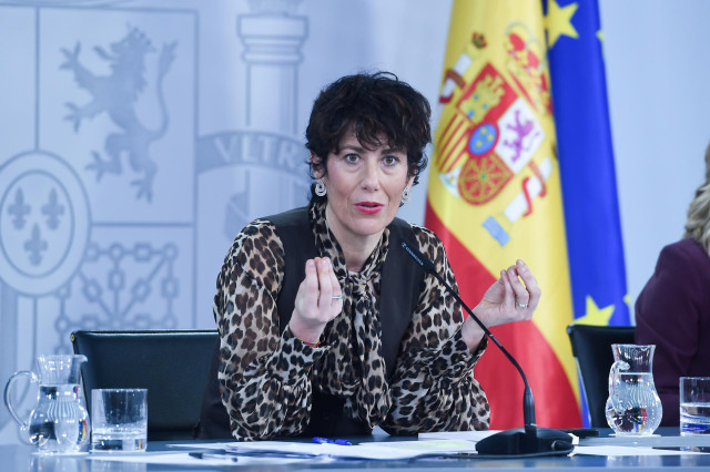 La ministra de Inclusión, Seguridad Social y Migraciones, Elma Saiz.