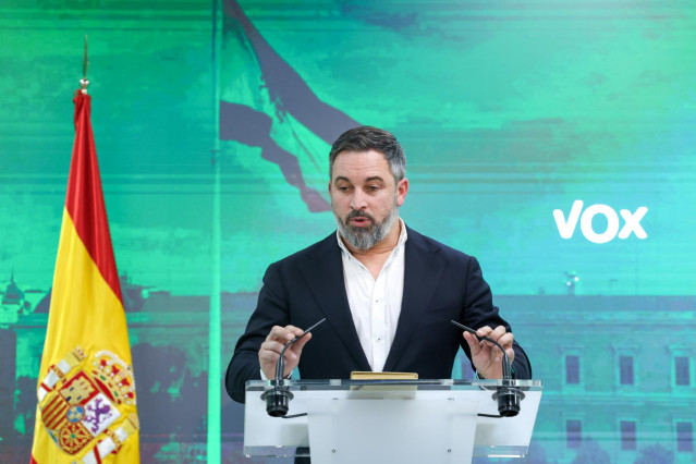 Archivo - El líder de VOX, Santiago Abascal