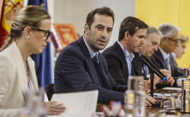 El ministro de Economía, Comercio y Empresa, Carlos Cuerpo, durante una jornada de trabajo con asociaciones empresariales