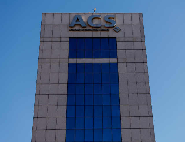 Archivo - Fachada de la sede de ACS