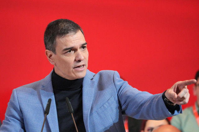 El secretario general del PSOE y presidente del Gobierno, Pedro Sánchez