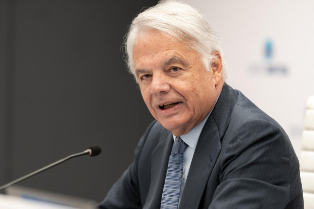 El presidente del Grupo Mutua Madrileña, Ignacio Garralda, presenta en el “Bussines Center” de la Mutua Madrileña los resultados del ejercicio 2024 de la compañía, a 6 de marzo de 2025, en Madrid (España).