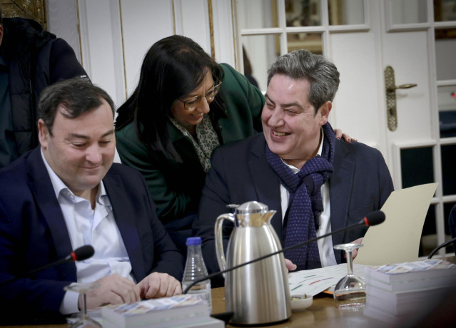El síndic de Vox en Les Corts, José Mª Llanos, en la junta de portavoces este martes