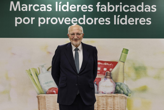 El presidente de Mercadona, Juan Roig, en la rueda de prensa de presentación de los resultados de 2024