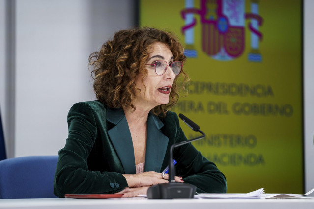 La vicepresidenta primera del Gobierno y ministra de Hacienda, María Jesús Montero