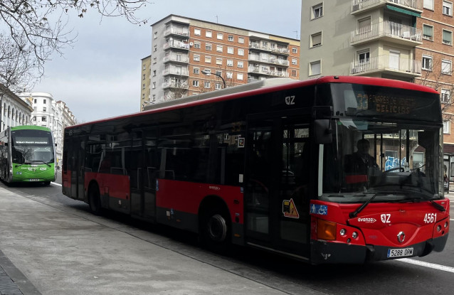 Autobús urbano de Zaragoza.
