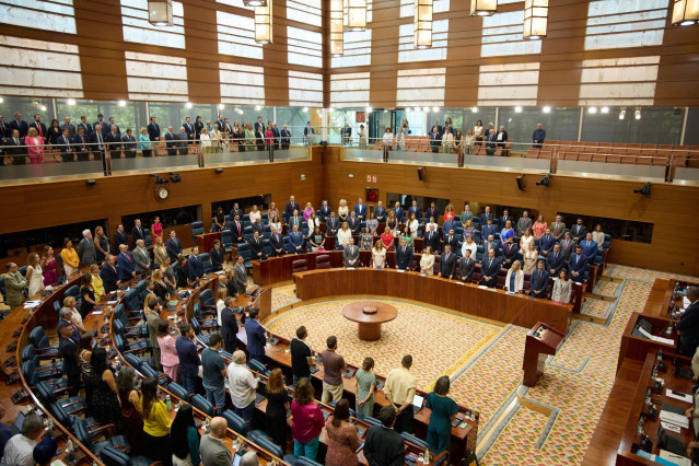 Archivo - Hemiciclo durante la primera sesión del Debate del Estado de la Región en la Asamblea de Madrid