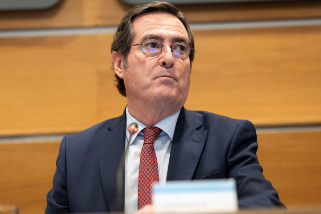 El presidente de la CEOE, Antonio Garamendi.