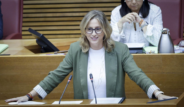 Archivo - La portavoz adjunta del GPP en Les Corts, Laura Chulià