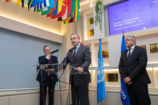 ONU Turismo homenajea a Zapatero por su 