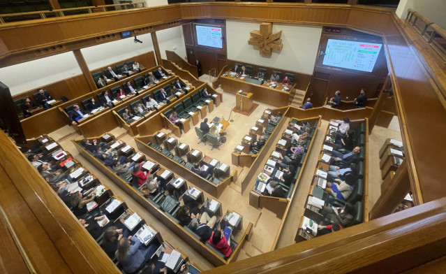 Pleno del Parlamento vasco.