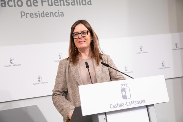 La portavoz del Gobierno de C-LM, Esther Padilla, en una foto de archivo.