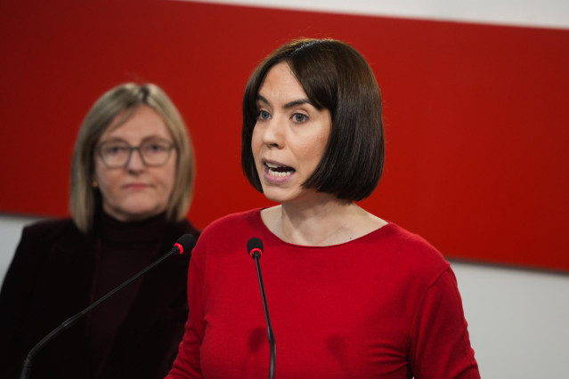 La ministra de Ciencia, Innovación y Universidades y secretaria general del PSPV-PSOE, Diana Morant, durante una rueda de prensa. Imagen de archivo.