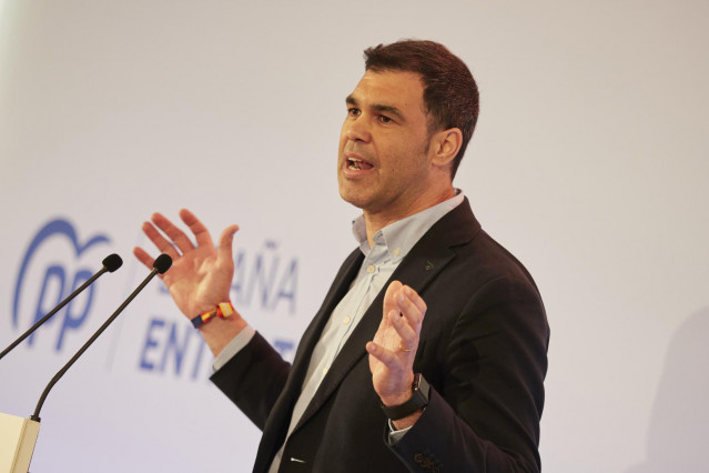 Archivo - El presidente del Partido Popular de Navarra, Javier García.