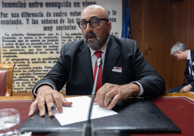 Archivo - El exasesor del exministro José Luis Ábalos, Koldo García, comparece en la Comisión del Senado sobre la investigación de las mascarillas durante el COVID-19, a 22 de abril de 2024, en Madrid (España).