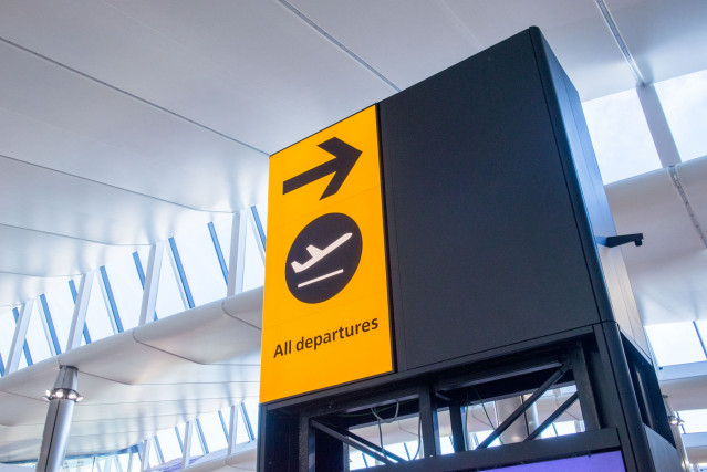 El Aeropuerto de Heathrow.
