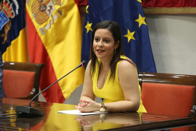 Archivo - La exconsejera de Turismo, Industria y Comercio del Gobierno de Canarias, Yaiza Castilla