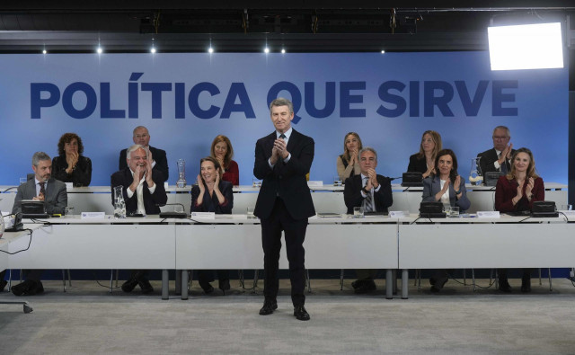 El líder del PP, Alberto Núñez Feijóo, preside la reunión del Comité Ejecutivo Nacional del PP.