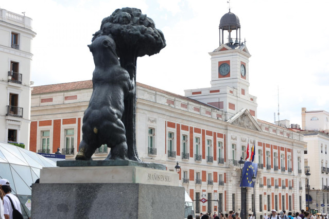 Archivo - Fachada de la Real Casa de Correos, a 2 de julio de 2023, en Madrid (España)
