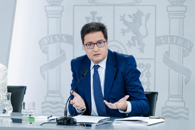 El secretario general del PSOE-M y ministro para la Transformación Digital y de la Función Pública, Óscar López.