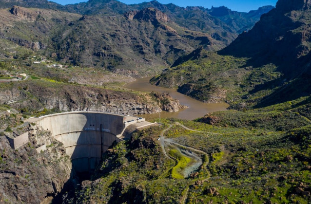 Archivo - Lugar donde se va a construir la central hidroeléctrica Salto de Chira, en Gran Canaria