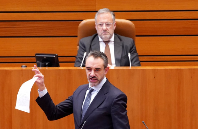 David Hierro este miércoles en un momento del Debate de Política General