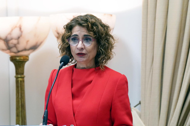 La vicepresidenta primera del Gobierno y ministra de Hacienda, María Jesús Montero.
