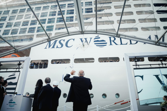 MSC recibe su nuevo buque insignia, inicia la construcción del MSC World Atlantic y bendice al MSC World Asia