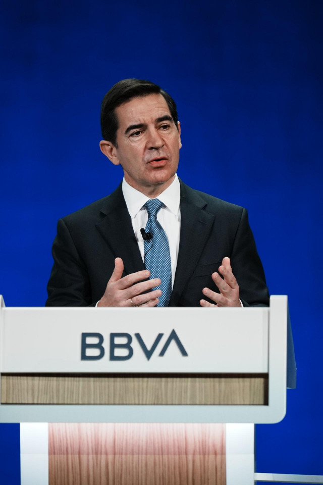 Archivo - El presidente de BBVA, Carlos Torres Vila