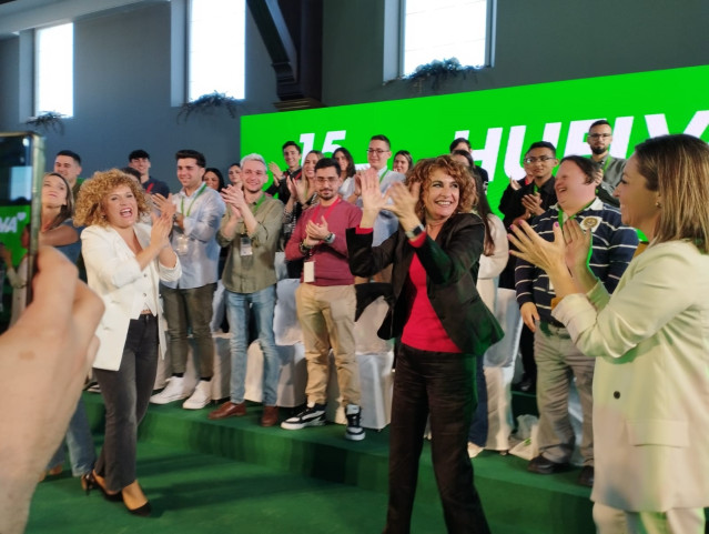La secretaria general del PSOE-A, María Jesús Montero, participa en el XV Congreso del PSOE de Huelva.