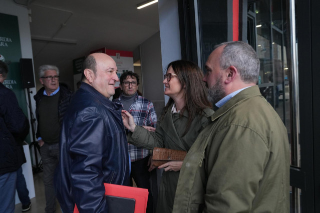 El presidente del EBB del PNV, Andoni Ortuzar, a su llegada a la IX Asamblea General del PNV en San Sebastián.