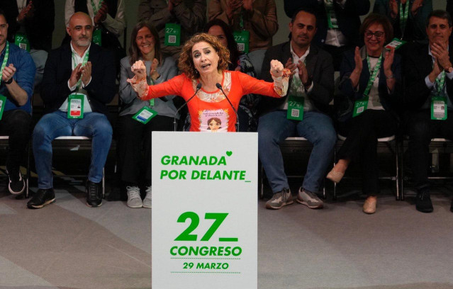 La secretaria general del PSOE-A y vicepresidenta primera del Gobierno, María Jesús Montero.