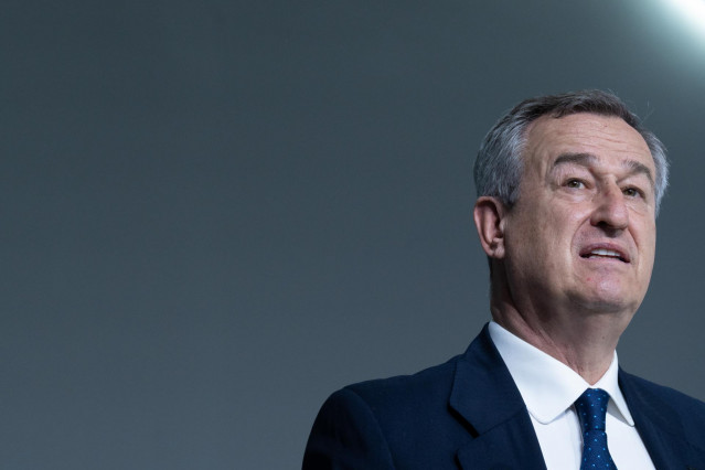 El consejero delegado de Banco Sabadell, César González-Bueno, durante la junta general de accionistas del Banco Sabadell, a 20 de marzo de 2025, en Sabadell, Barcelona, Catalunya (España)