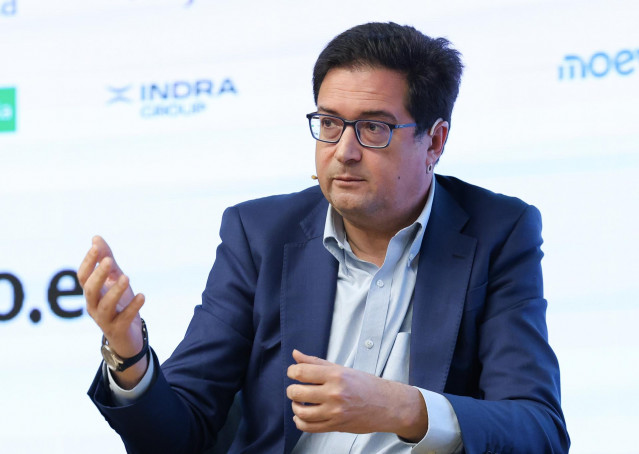 El ministro para la Transformación Digital y de la Función Pública, Óscar López, durante la segunda jornada de la V edición del foro ‘Fondos Europeos’ de elDiario.es, en El Beatriz Madrid