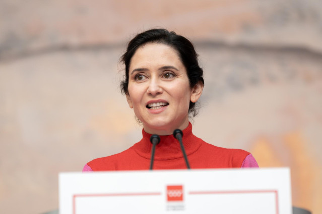La presidenta de la Comunidad de Madrid, Isabel Díaz Ayuso, presenta la Estrategia Madrileña de Atención a Personas con Discapacidad-Horizonte 2028
