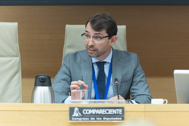 Archivo - El exviceconsejero de la Presidencia del Gobierno de Canarias y Director de Gabinete del Ministro de Política Territorial y Memoria Democrática, Antonio José Olivera, comparece ante la Comisión de Investigación, en el Congreso de los Diputados,